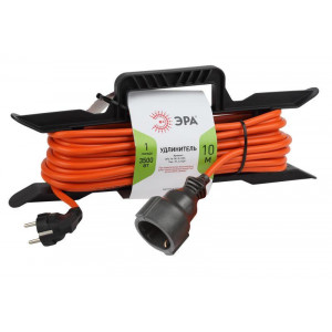 Удлинитель-шнур на рамке 1х10м с заземл. 16А IP20 UFx-1e-3х1.5-10m ПВС 3х1.5 Б0046828