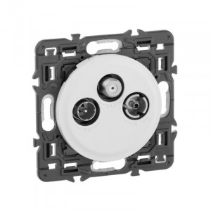 Celiane Лицевая панель для розетки телевизионной TV/FM/SAT белая 068285