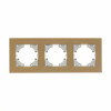 Рамка 3-местн. Ugra стекло шампань С1130-032