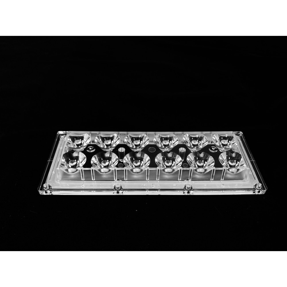 Изображение товара Групповая прямоугольная линза ALHB173D12LED8G для светодиодов