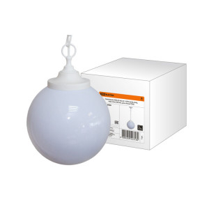 Светильник НСБ 02-60-251 УХЛ4 60 Вт, IP40, шар опал 250 мм, цепь белая SQ0313-0006