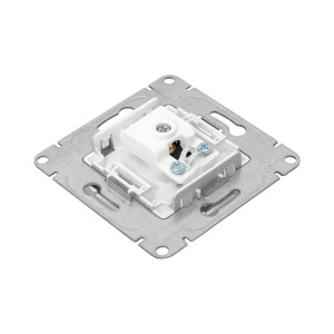 Механизм розетки TV, одиночная, алюминий Эпика EKF UP1-SOA-TV-1