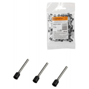 Наконечник-гильза Е1518 1,5мм2 с изолированным фланцем (100шт) SQ0512-0024