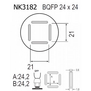 QUICK NK3182, Насадка для термофена в паяльных станциях серий Quick712, Quick713, Quick856AX, Quick856AE, Quick861DW, Quick861DE