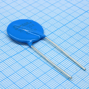 TSV20D220K, Варистор из оксида металла 14В переменного тока/18В постоянного тока 2000A 22В предел монтаж в отверстие радиальный автомобильного применения россыпь