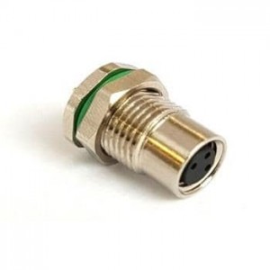 PXMBNI08RPF04APC, Цилиндрические метрические разъемы M8 Series Rear Panel Mount Conn