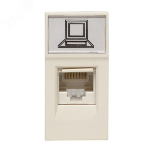 Розетка RJ45 кат. 5e, 1 модуль EKF