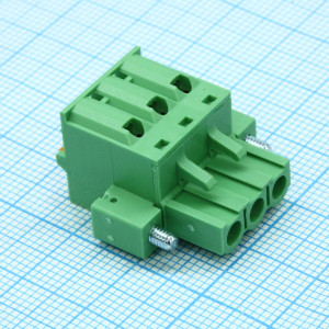 2EDGKDM-5.08-03P-14-00A(H), Нажимной безвинтовой клеммный блок 3 контакта шаг 5.08мм