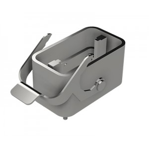 Открытое основание разъема RFC MC 1M B0, Основание разъема на панель, открытое, типоразмер COMPACT, без уплотнителя, без защелки (упоры под одну защелку), без защитной крышки, материал корпуса: алюминиевый сплав