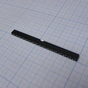 PBS-35 smd, гнездо на плату SMD (шаг 2.54 мм) 35 контактов