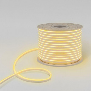 Шнур светодиодный гибкий неон LED SMD 8х16мм 120LED/м теп. бел. (уп.100м) 131-046