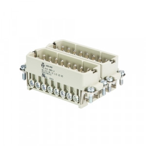 Вилочная контактная вставка HD STS 32 2,5 40 AG, Вилочная контактная вставка, винтовая фиксация, 32 полюса + PE, типоразмер 32A, 250V, 10A, сечение обслуживаемых проводников 0,5-2,5 мм кв, тип покрытия контактов: серебро