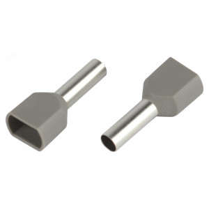 Наконечник-гильза с изолированным фланцем (упаковка 50 шт.) NO-225-105 (двойной) НШвИ(2) 4,0-12 Б0063314