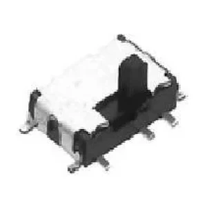 SSSS820201, Переключатель движковый вертикальный две группы (ON-ON), 0.3A 5VDC, высота движка 1.5мм, 10000циклов