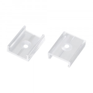 Держатель ARL-MOONLIGHT-1516-CLIP CLEAR 025556, Клипса из поликарбоната для гибкого неона MOONLIGHT сечения 15х16мм. Длина 25 мм.