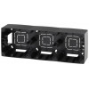 12-6103-06 Коробка наклад. монтажа 3 поста, 2, чёрный (5/50/700) Б0043185