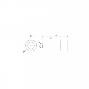Винт для забивания безмуфтового стержневого заземлителя NE1403