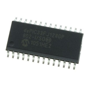 dsPIC33FJ128GP802-I/SO, Процессоры и контроллеры цифровых сигналов (DSP, DSC) 16B DSC 28LD128KB DMA 40MIPS