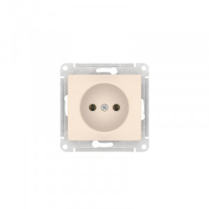 Розетка Glossa 16А без заземл. быстрозажим. клем. механизм беж. SE GSL000241S