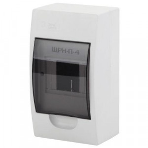 Бокс ЩРН-П-4 мод. навесной пластик IP41 SIMPLE NO-box_simple-plastic_4_surface Б0041521