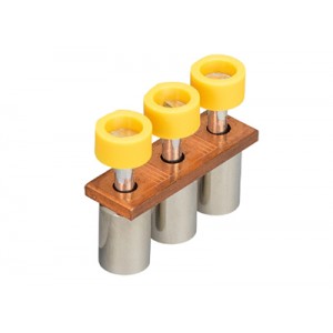Соединительная перемычка IVB WKN35 - 3, Соединительная перемычка, 3 полюса, изолированная, винтовая, для клемм: WKN 35/U, цвет: желтый