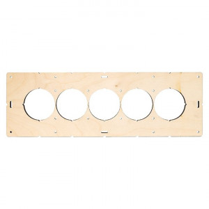 Шаблон для подрозетников c 5 отв. диам. 68 мм EKF Expert sh-d68-5