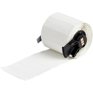 brd18478, PTS-1.90-750-321 термоусадочный маркер, белый полиолефин B-321, 48.26х19.05 мм, d8.51-9.91 мм, 250 шт. в упаковке