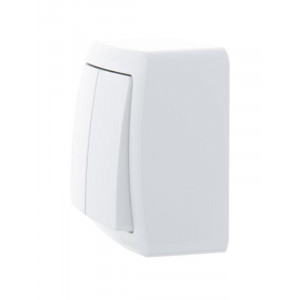 Выключатель 2-кл. 1п ОП Viola 10А IP20 бел. 751-0200-101