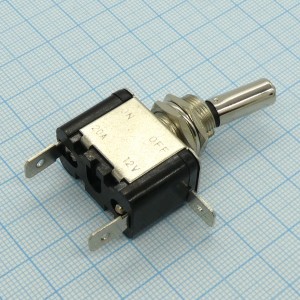 DS ASW-07D 12V 20A синий, тумблер со светодиодной синей подсветкой 12V