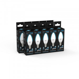 Лампа светодиодная Black 9.5Вт свеча 6500К холод. бел. E14 950лм 103101310