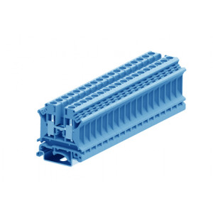 Проходная клемма 306992, Проходная клемма, тип фиксации провода: винтовой, номинальное сечение: 6 мм кв., 32A, 800V, ширина: 8,1 мм, цвет: синий, тип монтажа: DIN35