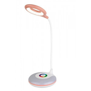 Светильник светодиодный настольный UF-752 C14 6Вт RGB 3 уровня яркости розов. Ultraflash 14491
