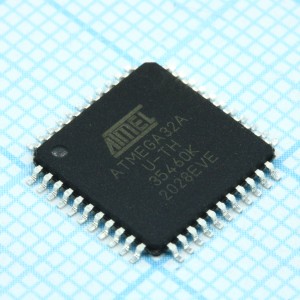 ATMEGA32A-AU, Микроконтроллер AVR 32K-Флэш-память/2K-ОЗУ/1K-ЭППЗУ + 8x10 АЦП, электропитание 2,7...5.5В