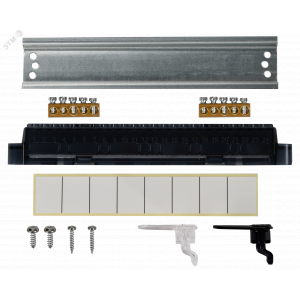 Корпус пластиковый ЩРВ-П-8 IP41 черн. прозр. дверь UNION Compact IEK UIC-KP12-V-08-41-K01