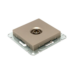 Механизм розетки TV, одиночная, шампань Эпика EKF UP1-SOC-TV-1