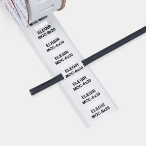 Маркер овальный MOC-6-20-W белый (уп. 450 шт.) арт.22006210, Маркер овальный (поливинилхлоридный кембрик), для маркировки и изоляции проводов и кабелей, длина 20 мм, диаметр провода: 6 мм, цвет белый, для принтера: RT200, RT230, в упаковке 450 маркеров