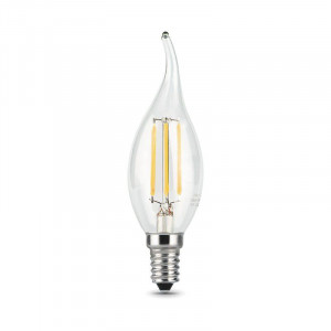 Лампа светодиодная филаментная Black Filament 9Вт свеча на ветру 4100К нейтр. бел. E14 710лм 104801209