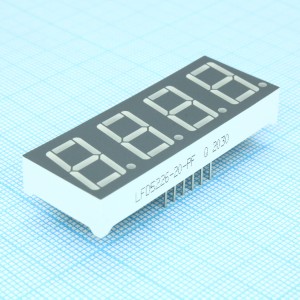 LFD5226-20-PF, 4-х разрядный индикатор 14,22мм/красный/640нм/12-45мкд