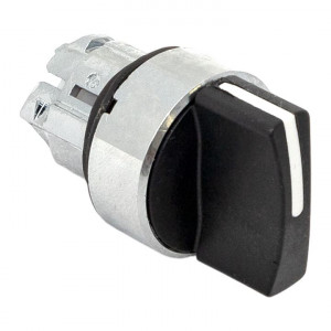 Исполнительный механизм переключателя ХB4 на 2 положения возвратный без фиксации, без подсветки с короткой ручкой IP65 EKF XB4BD2-65