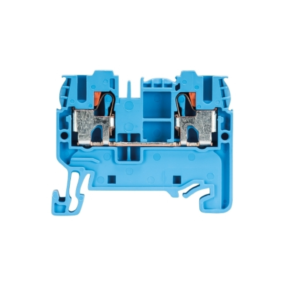 Изображение товара Клемма WTP 2,5/4 BL с системой push in для надежного подключения проводов