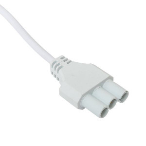 Кабель для подключения светодиодных линейных светильников ДБО-60/120/150 белый 1 метр 3x0,75 мм2 EKF ASC-W-1-LBL