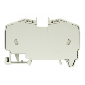 Проходная клемма WKF 10/35, Проходная клемма, тип фиксации провода: пружинный, номинальное сечение: 10 мм кв., 57A, 800V, ширина: 10 мм, цвет: серый, тип монтажа: DIN35