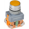 Кнопка D7-11T d=22мм 1з+1р с фикс. жел. GENERICA BBT50-11T-3-21-K05-G