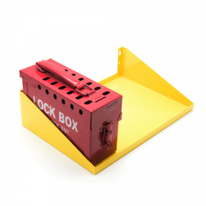 gwrPL3, Полка настенная для 3 групповых боксов, сталь, 700х260х100 мм, цвет – желтый, 1 шт/упак