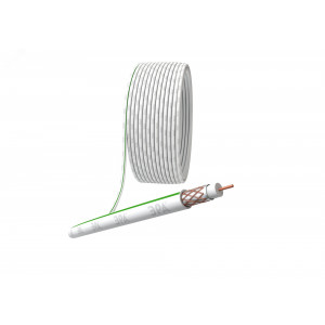 Кабель коаксиальный SAT 703 B.Cu/оплетка Cu 75проц. PVC 75Ом бел. (м) Б0044612