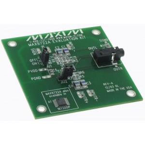 MAX9722AEVKIT, Средства разработки интегральных схем (ИС) аудиоконтроллеров  Eval Kit MAX9722A, MAX9722B (5V, Differential Input, DirectDrive, 130mWStereo Headphone Amplifiers with Shutdown)