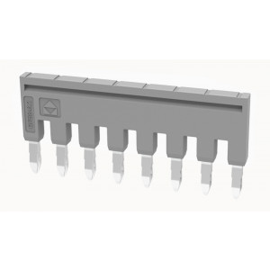 Соединительная перемычка DFB8-6.2-11-00Z(H), Соединительная перемычка, 8 полюсов, изолированная, вилочная, для клемм: DS4, цвет: серый