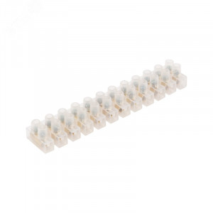 Клеммная колодка винтовая КВ-4 (1,5-4мм) 07-5004, 3 A, пoлиэтилен белый (ЗВИ)