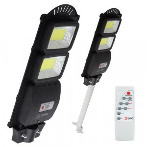 Светильник консольный 40Вт 750лм 5000К IP66 на солнечной батарее COB с кронштейном с датчиком движения ПДУ Б0046794