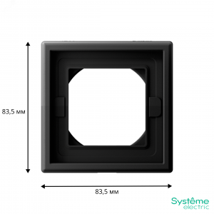 Рамка 1-м ArtGallery IP44 карбон SE GAL441001